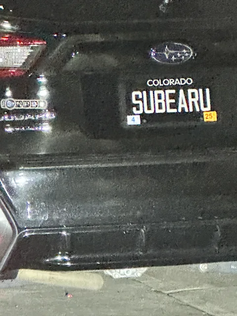 License plate